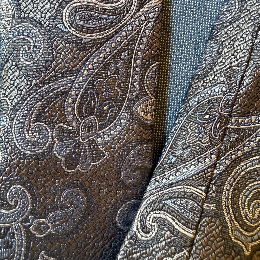Joseph Abboud Blue and Gray Paisley Tie